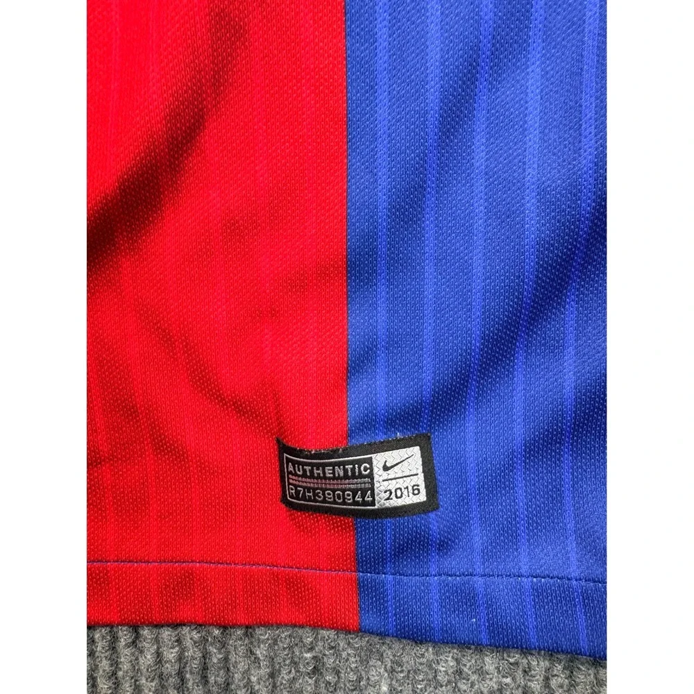 Nike FC Barcelona 2016 2017 Home Jersey Mens Small Blue Red Soccer Shirt Beko
